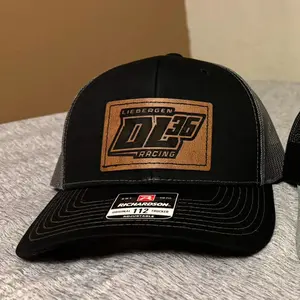 Custom Leather Engraved Patch Hat