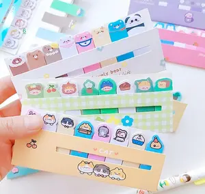 Kawaii Sticky Notes Set, Book Accessories with Bookmarks for Books and Page Markers, Ideal Gift for Office Stationery Needs Funny Rude
