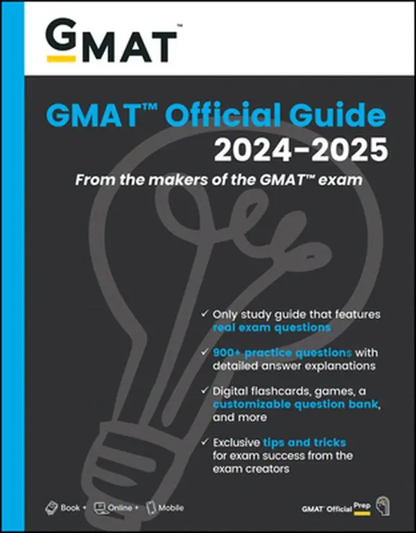USED Book - GMAT Official Guide 2024-2025: Book + Online Question Bank by Gmac (Graduate Management Admission Coun (Paperback) - english