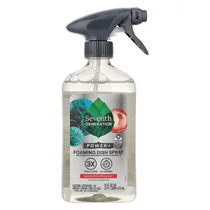 Seventh Generation Power+ Foaming Dish Spray, Honeycrisp Apple, 16 fl oz (473 ml)