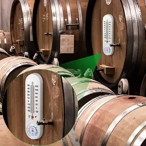 Indoor Thermometer and Humidity Meter with Easy Operation and Sturdy Abs Material, Precise Temperature and Humidity Gauge for Home and Breeding Use