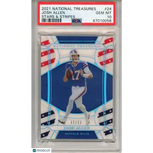 2021 Panini National Treasures Josh Allen Stars & Stripes #24 PSA 10