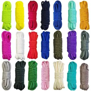 21 Colors Paracord (10FT Each Color), 550lb Parachute Cord Combo Kit for Crafting Bracelets, Lanyards,  Collars (21 Colors PureA, 10FT)
