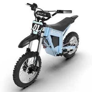 Tuttio Soleil01-GB Electric-Dirt-Bike - 2026 Upgrade 3000W Peak 37MPH E-Bike, 14"/12" Fat Tire E-Motorcycle with 48V 21AH Battery 200NM Mountain Off-Road Dirtbike for Adults Teens