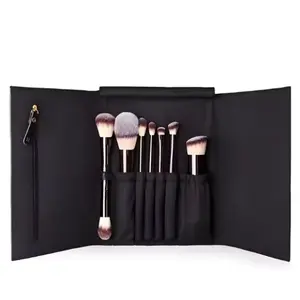 Hourglass 7pcs Makeup Brush Set with Cosmetic Bag Soft Foundation Concealer Powder Brushes Kit for Flawless Application Flawless Flawless