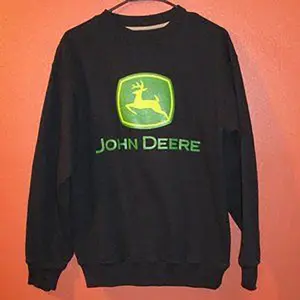 John Deere Black Yellow Green Sweatshirt