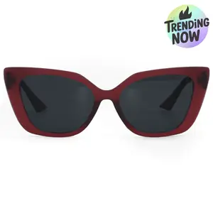 Sustainable SOPHIA Ruby Sunglasses with Black Lenses and Stylish Design