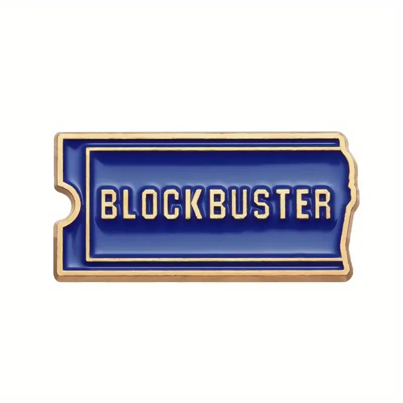 BUY 1 GET 1 FREE: Blockbuster VHS Retro Enamel Brooch Pin Vintage 90s