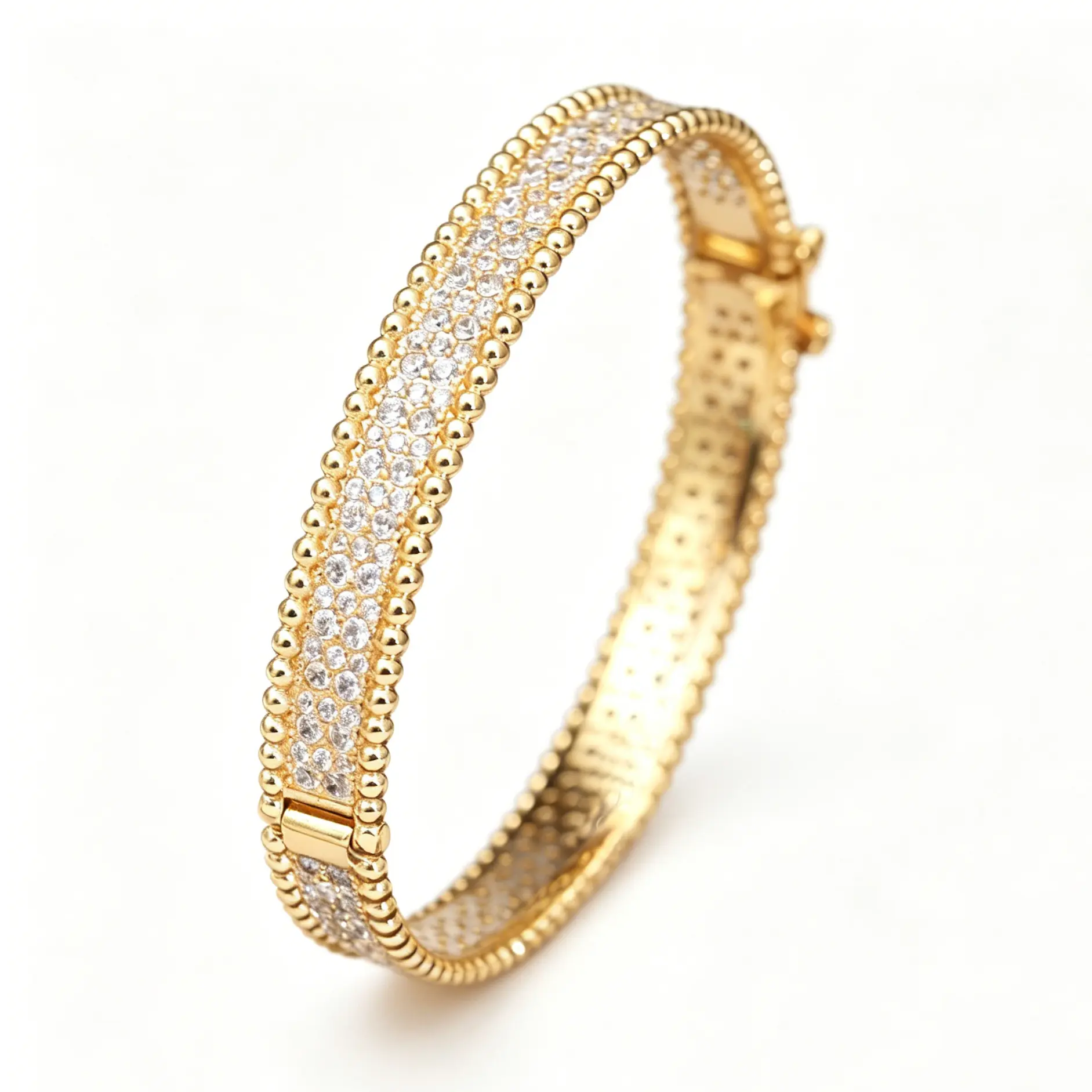 City Fashion Copper Bracelets for Women，Elegant Fashion Bangle Bracelet, Trendy Stack Bangle, Diamond Bracelet Jewelry for Party, Daily Clothing Decor, Trendy All-match & Exquisite Jewelry for Birthday Gift