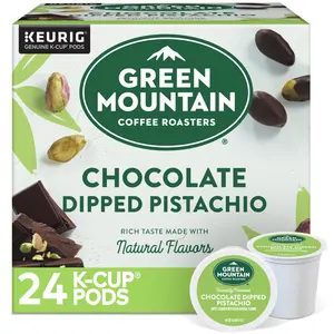 Green Mountain Coffee Roasters Chocolate Dipped Pistachio Coffee - Keurig K-Cup Pods - Flavored Coffee -  Coffee Pods - High Box Count