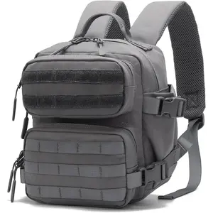 9L Mini Backpack for Men and Women, Small Backpack for Gym Hiking Travel  Running (Gray)