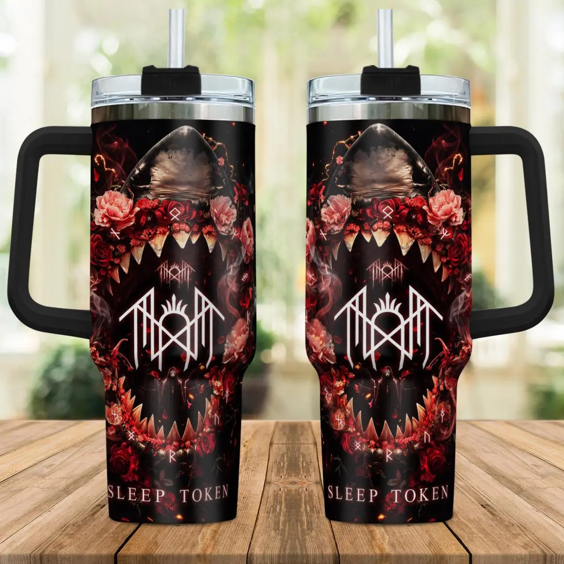Sleep Token Tumbler Cup, Stunning Music Fan Gift, Perfect for Coffee Lovers and Concert Enthusiasts