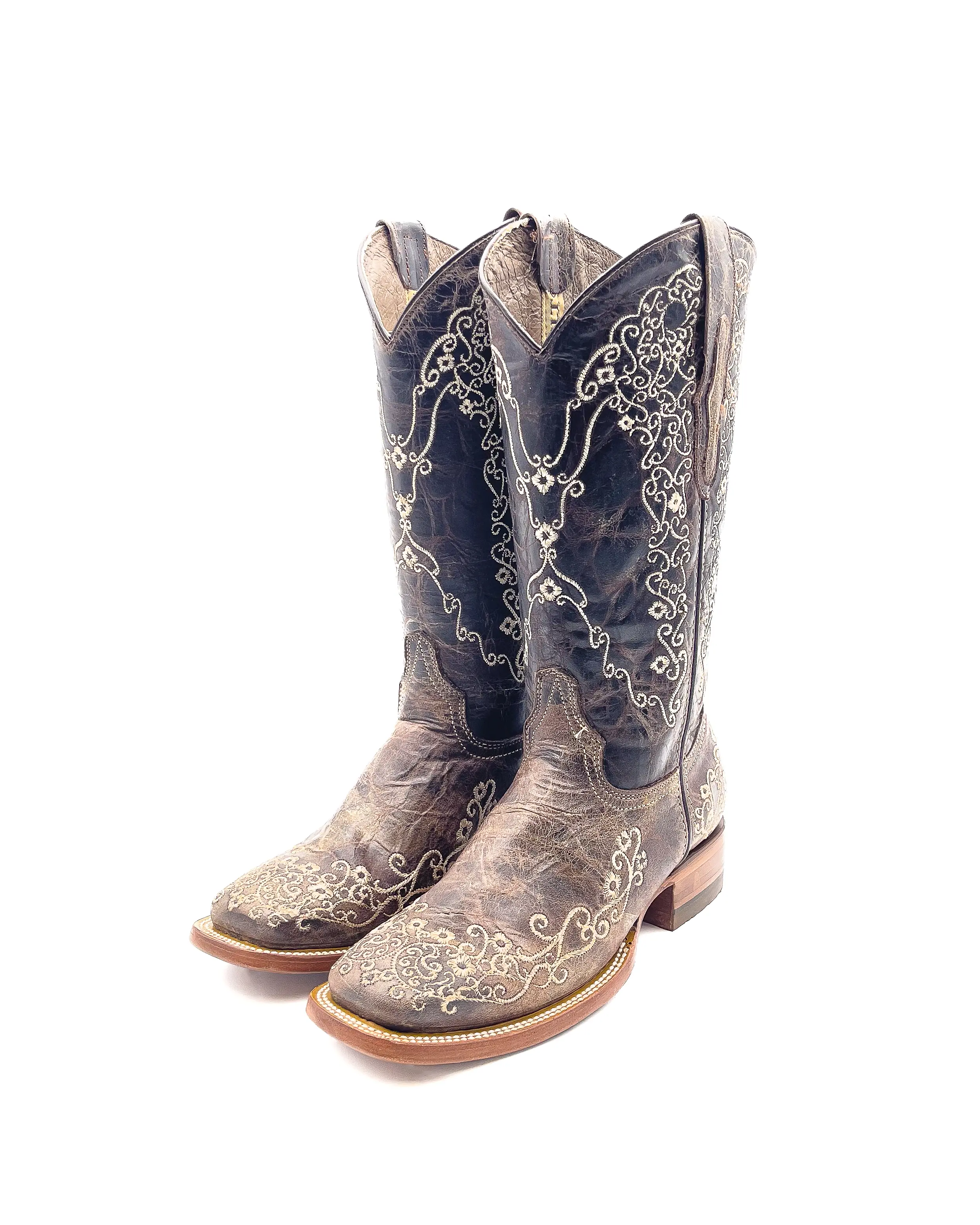 Cowboy Boot Madrid Brown Crater Cowboy Boot Madrid Brown Crater