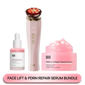 INIA FLARE & PDRN + Peptide Repair Bundle – Beauty Device with Serum & Cream Duo for Lifting, Firming & Deep Repair, Boosts Absorption & Hydration, Safe for Sensitive Skin,Mother's Day Special Gift