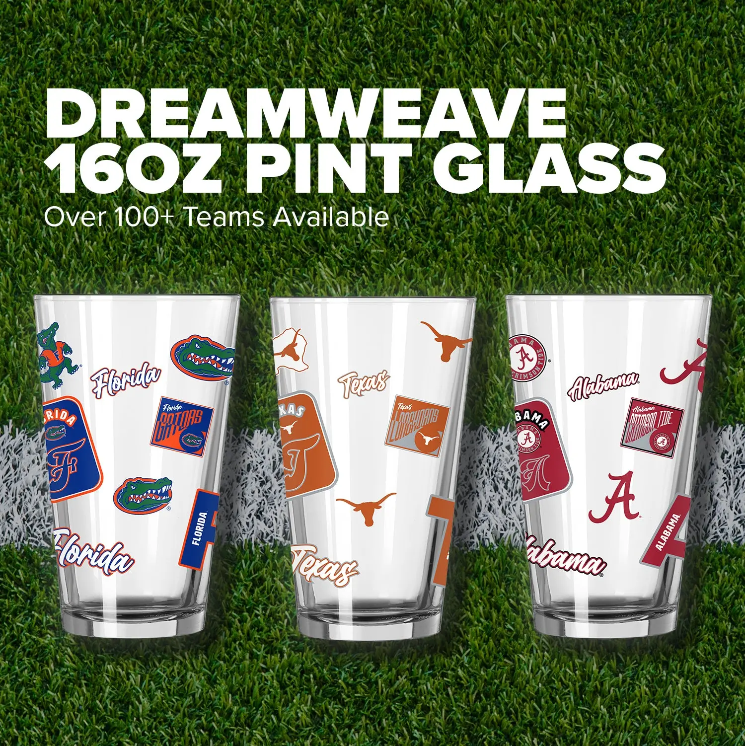 College 16oz Dreamweave Pint Glass