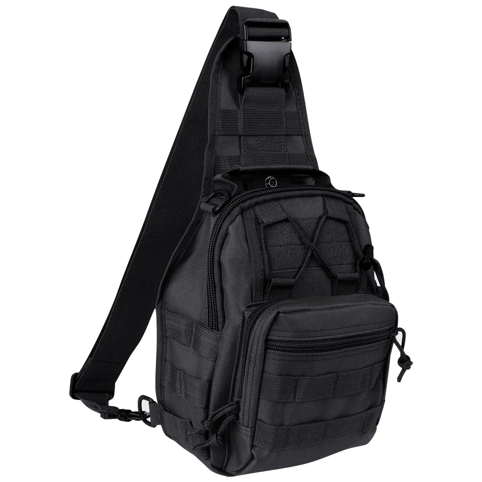 2026 New Waterproof Nylon Tactical Sling Backpack - Crossbody Military Gym Bag with Versatile Storage, Molle Design for Everyday Carry,Father's Day Gift Ideas Travel Chest Bag Lightweight Work Bag