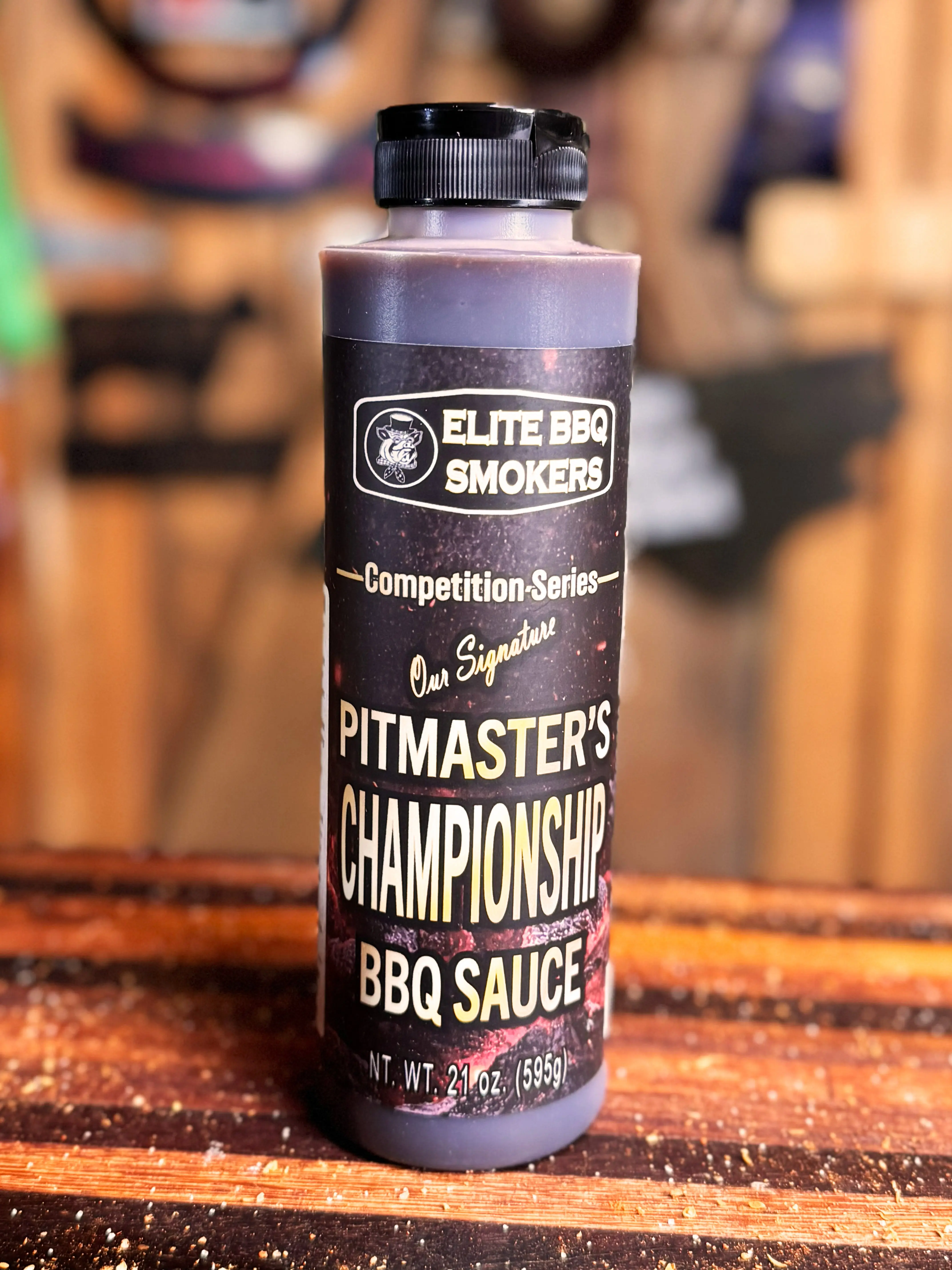 Elite BBQ Smokers Pitmaster's Championship BBQ Sauce a Competition BBQ Sauce for Brisket, Ribs, Chicken & Pork  21 oz