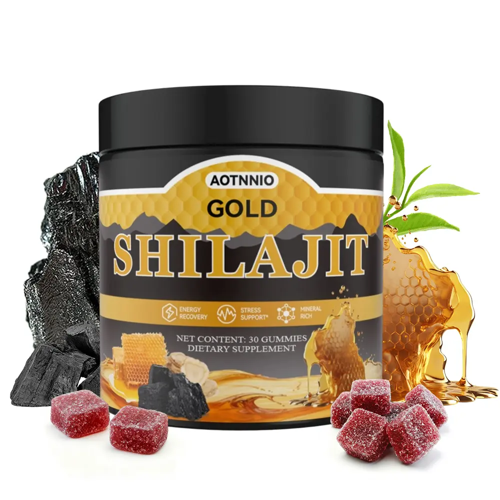 Gold Shilajit Gummies with Organic Manuka Honey | Energy & Stamina Support | 30 Dietary Supplement | DealsForYouDays