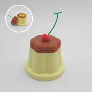 3D Printed Pudding Shaped Storage Box | Cute Desk Organizer for Jewelry & Trinkets