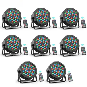4/8PCS 36LEDs RGB Par Lights Remote & DMX Control Stage Light Effect Projector for Church Wedding Party Club Music Live