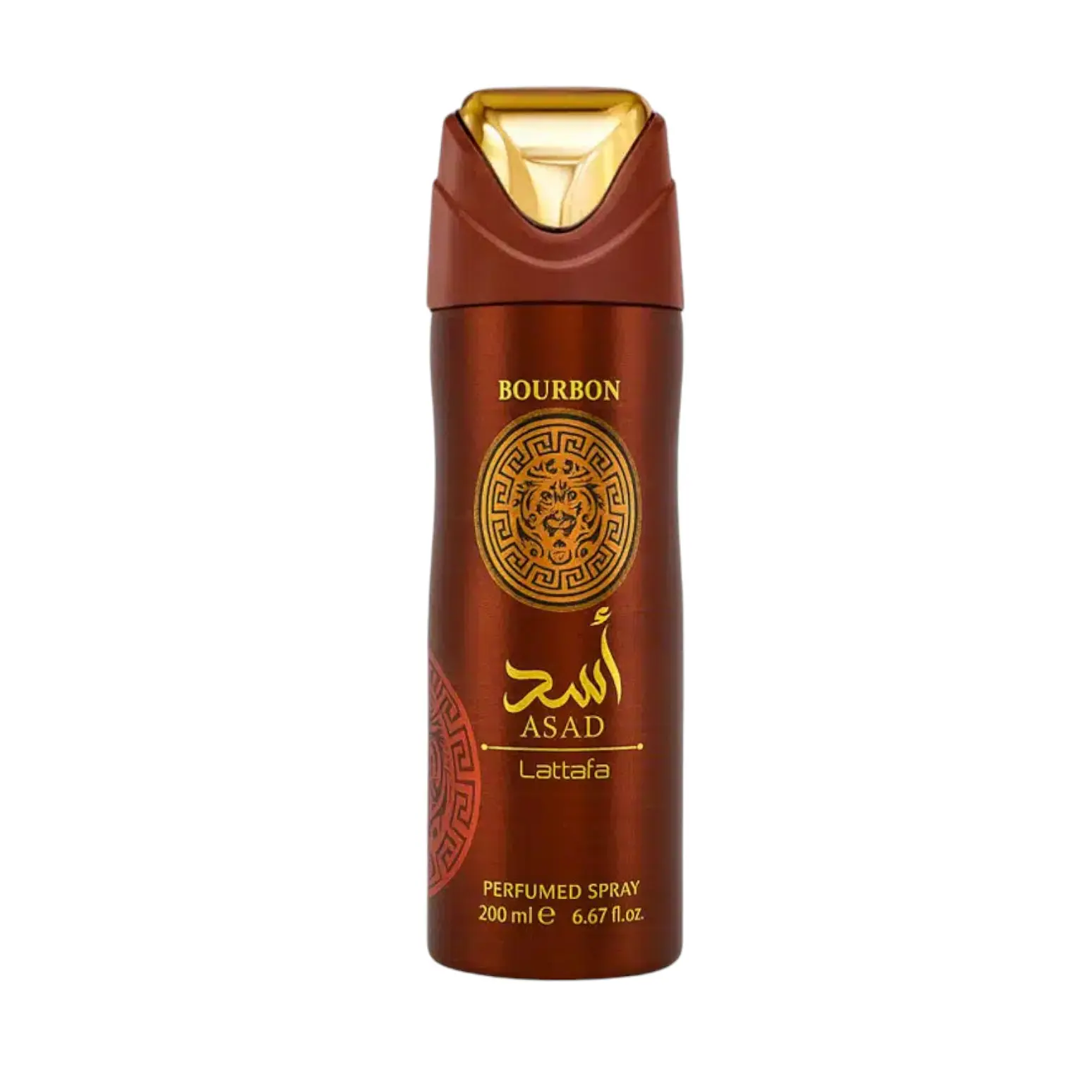 Lattafa | Asad | Bourbon | Unisex Fragrance | 200 ML | Perfumed Body Spray | Lavender - Mirabelle & Bourbon Vanilla