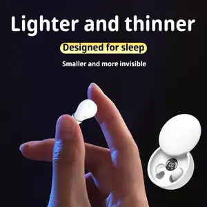 Mini Invisible Wireless Earbuds, Sleep & Gaming Headphones, Pain-Free Comfort, Long Lasting Battery for Sports & Travel