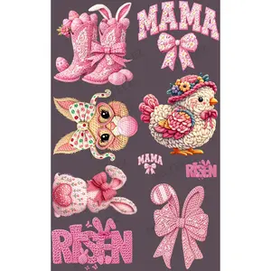 PINK EASTER (2) PREMADE GANGSHEET - 22X36 DTF TRANSFERS - DIRECT TO FILM