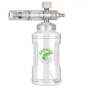 NowWash Heavy-Duty Snow Foam Cannon with 1L Transparent Bottle Quick Connect 1/4"  for Cars,Motorcycles