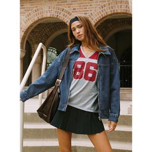 Goldsmith Denim Bomber Jacket Mid Wash