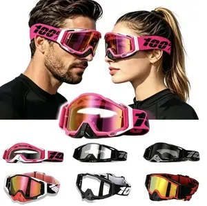 100% Protective Sunglasses for Motorcycle Off-Road Riding, Windproof Sandproof Outdoor Sports Sunglasses for Men Women MTB Safety Cycling Glasses windproof goggles antifog goggles upgrade cycling sunglass good r glasses bicycle glasses