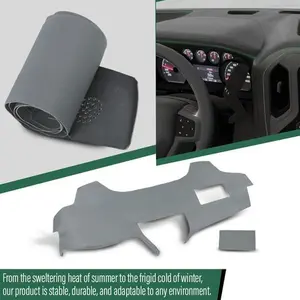 Fit For 2007-2011 Toyota Camry Soft TPE Dashboard Dash Cover Cap Overlay Gray