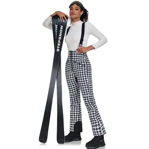 YEEFINE Women's Snowboard Bibs Snow Overalls Waterproof Windproof Insulated Ski Bib Pants