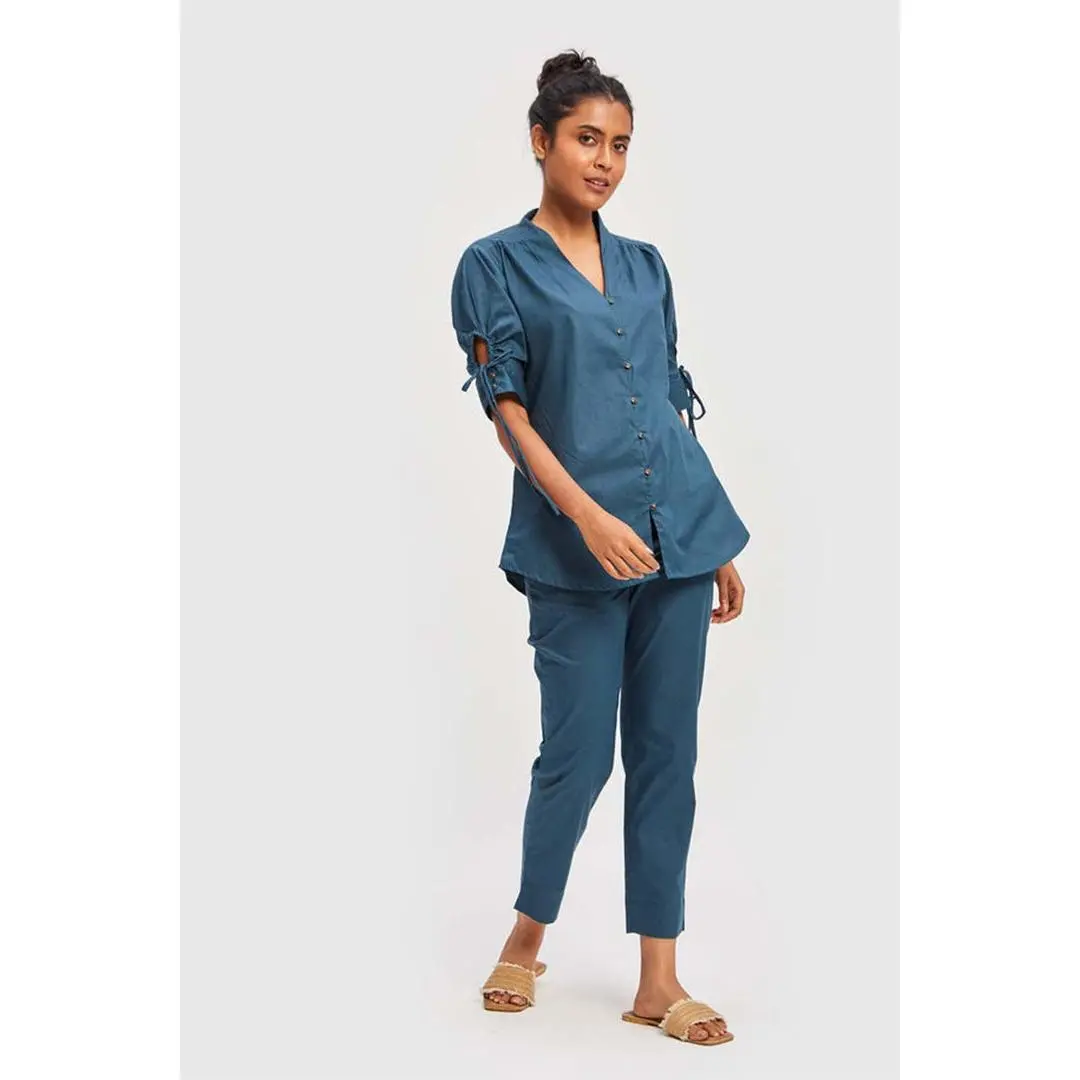 The Goes with Everything Pant in Poplin Blue