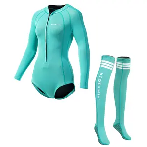 Split bikini women's 2MM one-piece wetsuit, sun protection, snorkeling, surfing jellyfish suit, cold and warm triangular swimsuit