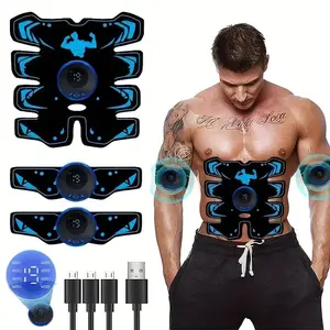 Home Fitness Equipment, 1 Set Abdominal Training Belt, USB Rechargeable Abdominal Training Belt, Muscle Stimulator