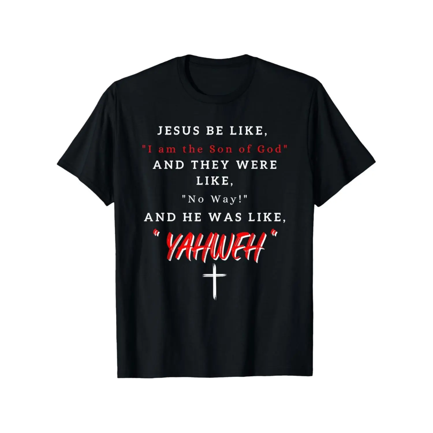 Women's Christian T-shirt with Jesus Slogan Graphic, Vintage John 8:58 Scripture Print, Lightweight Shortsleeve Regular Fit Church Attire, Jesus Slogan Women's T-Shirts, Casual, Jesus T Shirts
