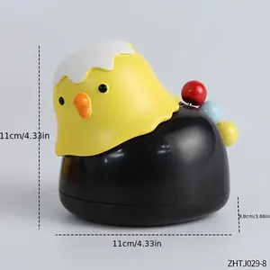 Creative Chick Toothpick Holder, High-Value and Adorable Home Desktop Decoration, Light Luxury Dual-Function Dental Floss and Toothpick Holder for Home Use