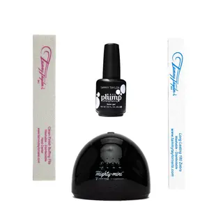 Tammy Taylor Nails Nail Plump Kit - Flawless Gel Acrylic Cutics with Long Lasting 180 Zebra File & Clean Finish Buffing File