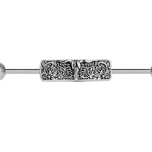 16G Filigree Cowskull Industrial Ear Piercing