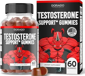 Gummies for Men (60 Count) Supplement for Men - Premium Test Booster - Support Strength, Stamina, Drive & Performance - Third Party Tested, Non-GMO, Vegan Safe & Made in USA