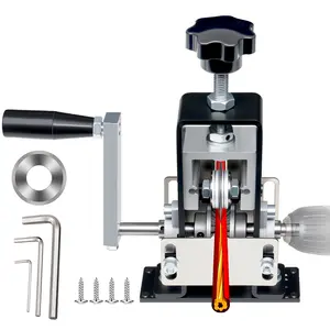 Manual Wire Stripping Machine Gauge Wire 0.06-1 inches,Scrapping Copper Wire Peeler Machine,Drill Powered Hand Crank Wire Stripper Tool for Scrap Copper Recycling