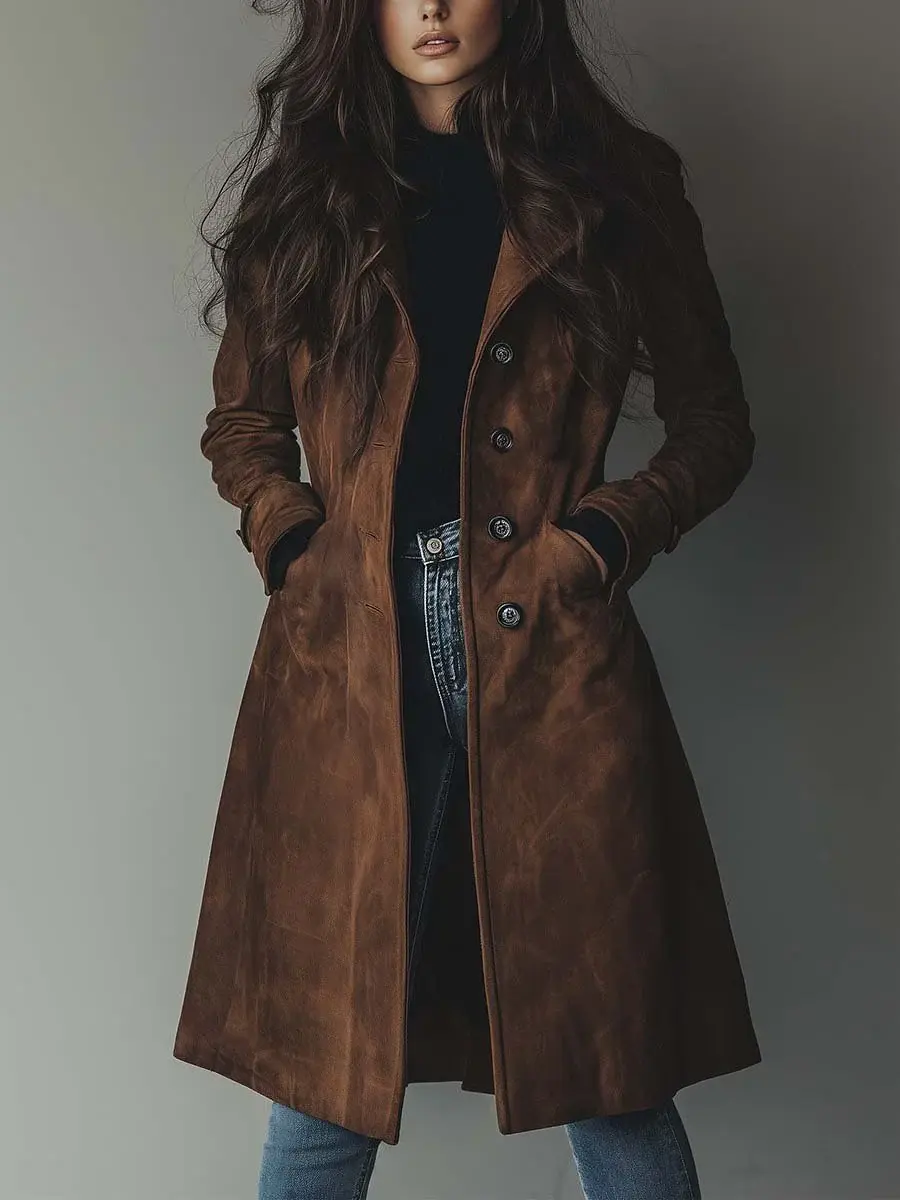 Mirela | Palton Vintage Din Suede Mirela | Palton Vintage Din Suede