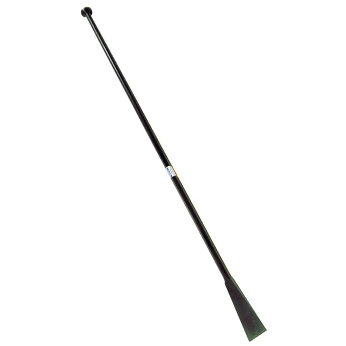 6' Long Digger Tamper Bar - Black, Flat Head, Forged Steel