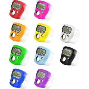 Electronic Finger Counter, Mini LCD Digital Display Tally Counter 5-Digit Number Count Clicker, Counters Clickers for Knitting, Crochet, Coaching, Lap, Golf, Toddler & Fidget
