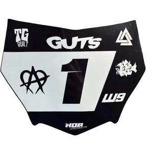 MotoCutz Plate Decal — 7 Logo