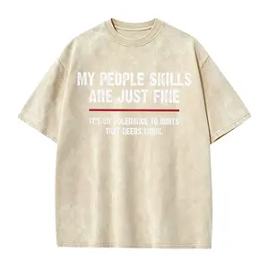 My People Skills Are Fine Shirt - It's My Tolerance to Idiots Tee, Funny Sarcastic Gift for Men & Women, Novelty Saying T-Shirt