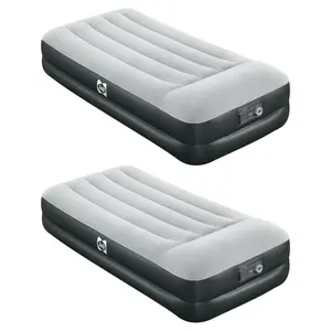 Sealy Tritech 16 Inch Air Mattress Bed 2 Person with Built-In AC Pump, 2 Pack