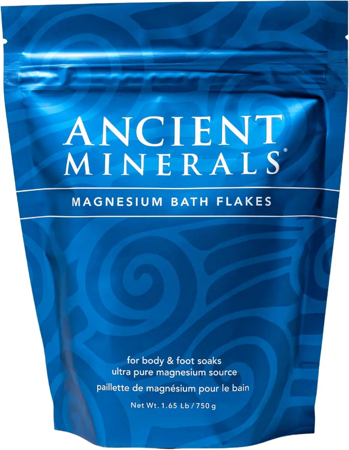 Ancient Minerals Magnesium Bath Flakes of Pure Genuine Zechstein Chloride - Resealable Magnesium Supplement Bag that Will Outperform Leading Epsom Salts 1.65 lbs Visit the Ancient Minerals Store