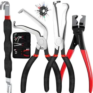 Joytutus 4 PCS Electrical Disconnect Pliers Set for Cars - Durable Firm Grip Automotive Terminal Connector Removal Tool Kit for Mechanics & DIY Enthusiasts