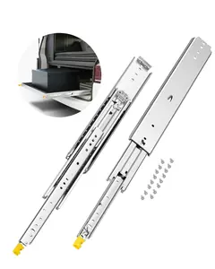 VEVOR 1 Pair Full Extension Drawer Slides 18 20 22 28 30 32 36 38 40 44 48 52 56 60 in, 500 lbs Load Capacity Locking Drawer Slides, Ball Bearing with Lock Side Mount Drawer Slide Rail